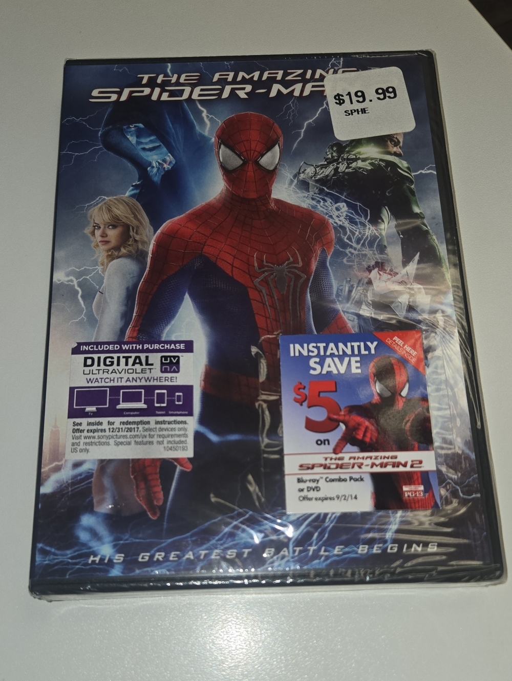The Amazing Spider-Man 2 DVD - Red & Blue Cover